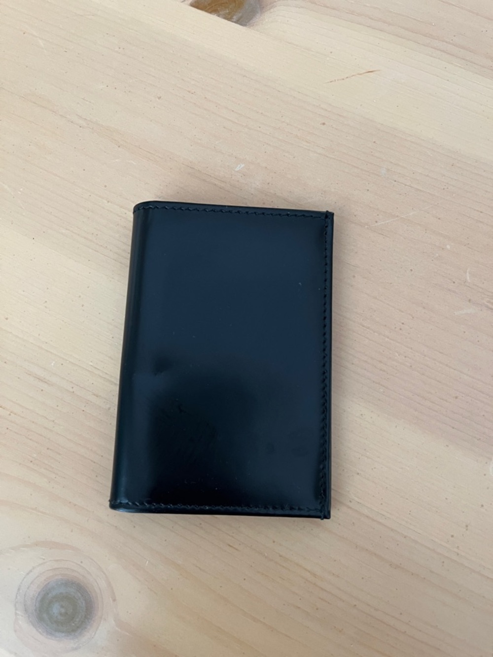 Men's Black Leather Card Holder Wallet Brooks Brothers new never used